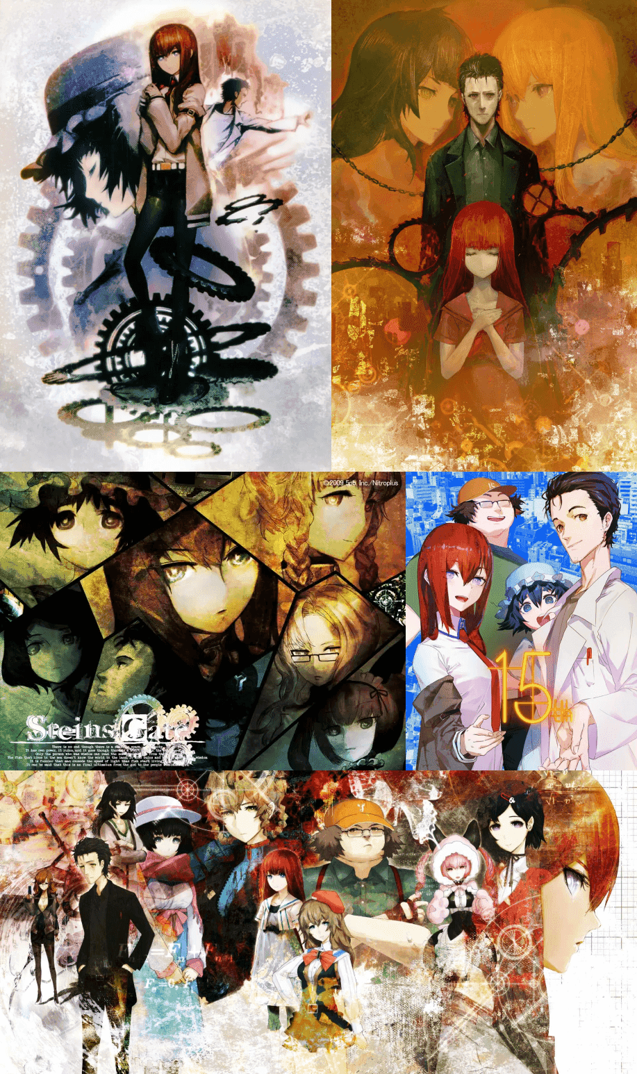 Example of Huke's official art for Steins;Gate